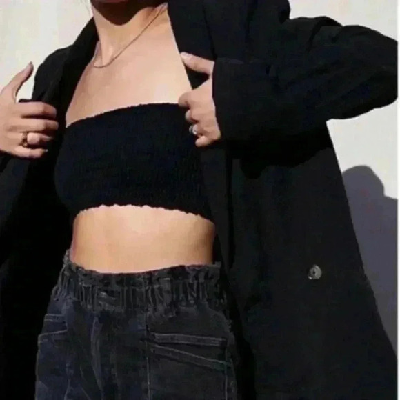 Free People Rowan Oversized Black Blazer - Picture 5 of 6